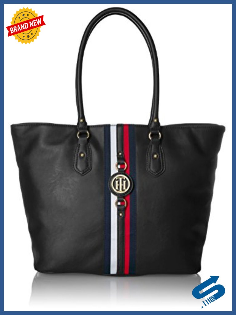 Lightweight Nylon Tote Bag With Zip Top - Travel Work Bag